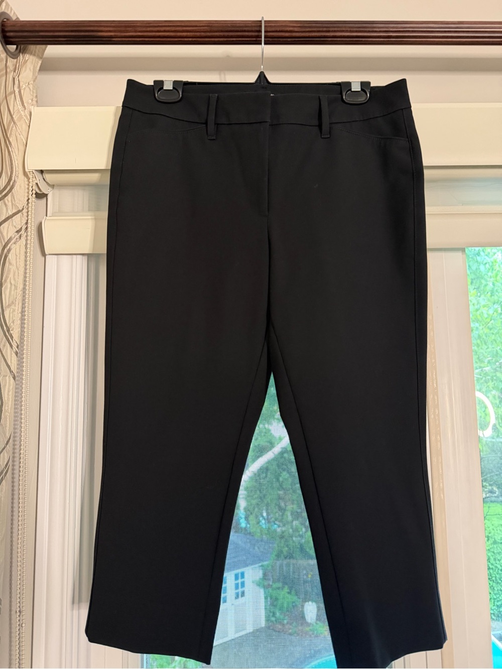 White House Black Market Black Cropped Dress Pants